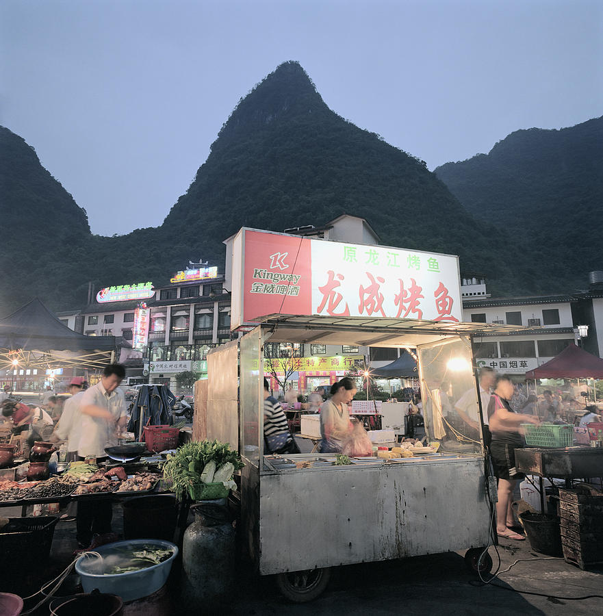 Food Hawker Stall Photograph by Martin Puddy