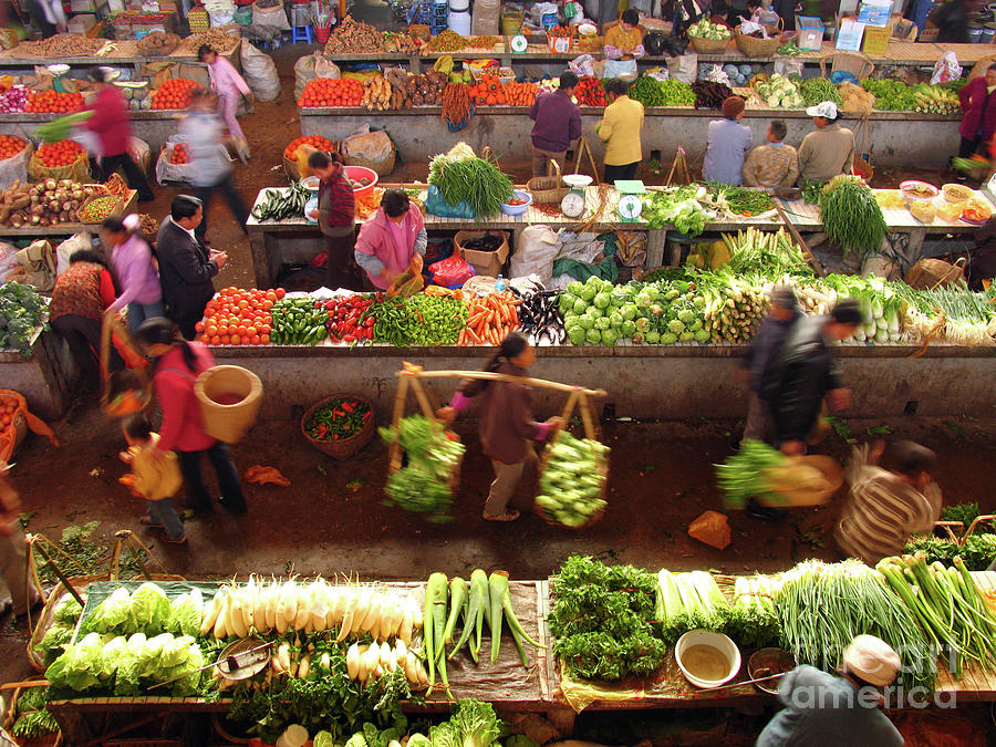 Food Market Photograph by Bjorn Svensson/science Photo Library