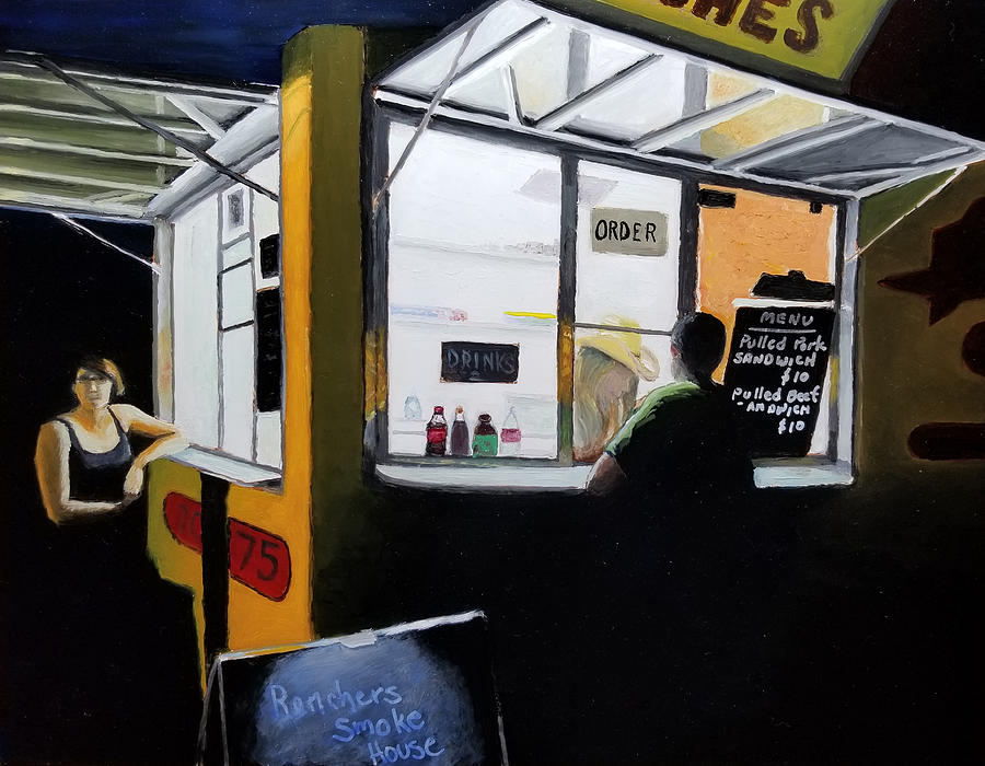 Food Truck Friday Painting by Karyn Robinson