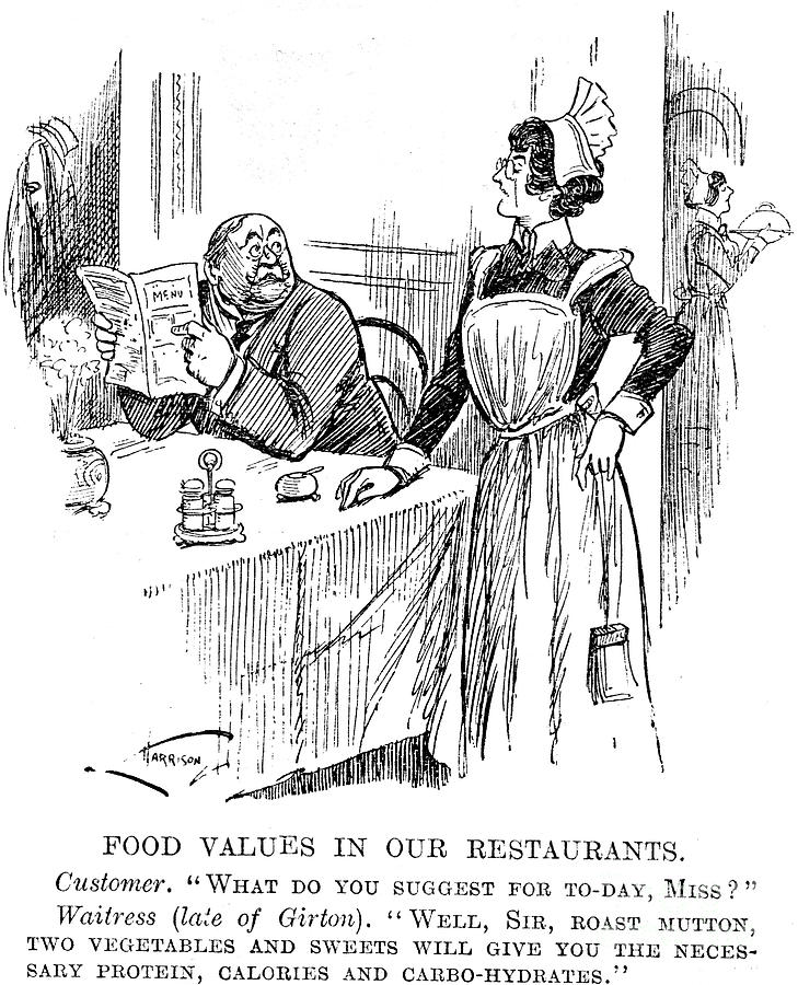 Food Values In Our Restaurants, 1917 Drawing by Print Collector