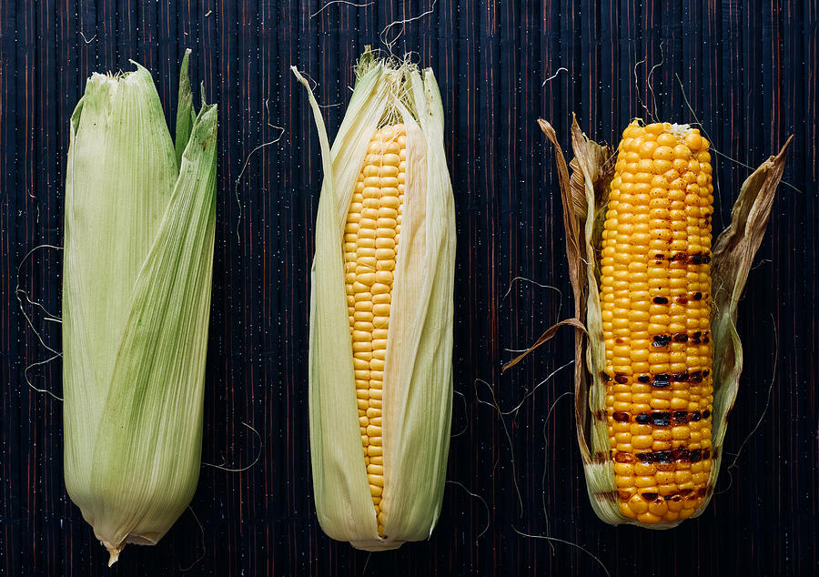Foodprocess #1- Grilled Corn Photograph by Aleksandrova Karina