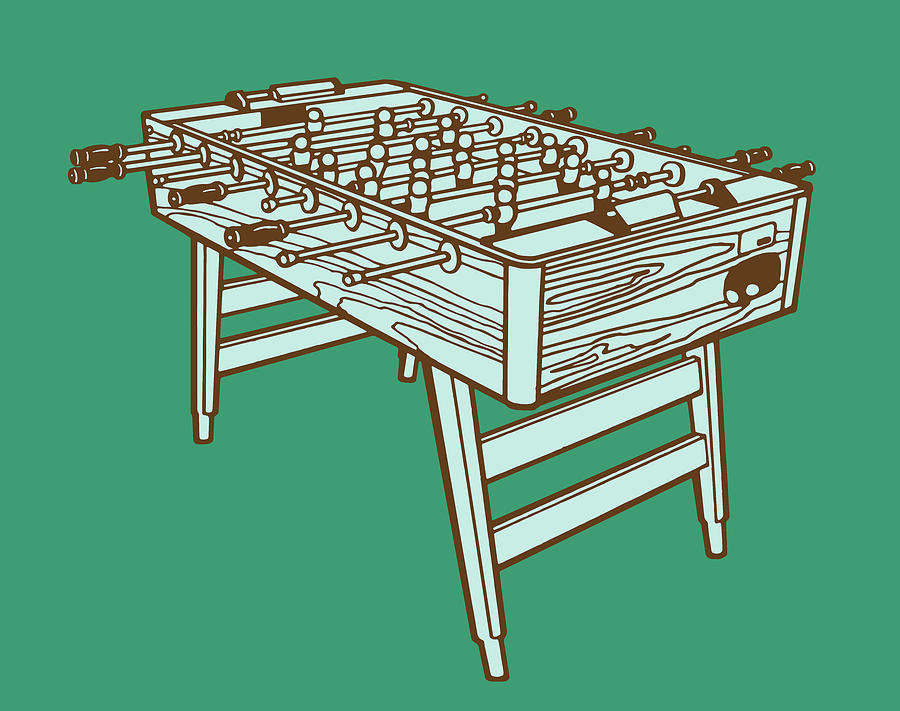 Foosball Table Drawing by CSA Images Fine Art America