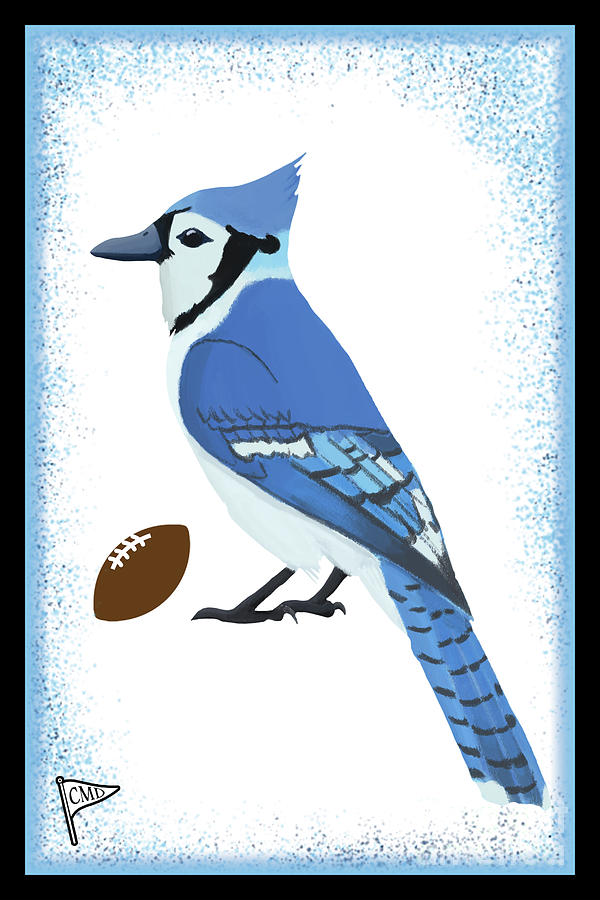 Football Blue Jay Digital Art