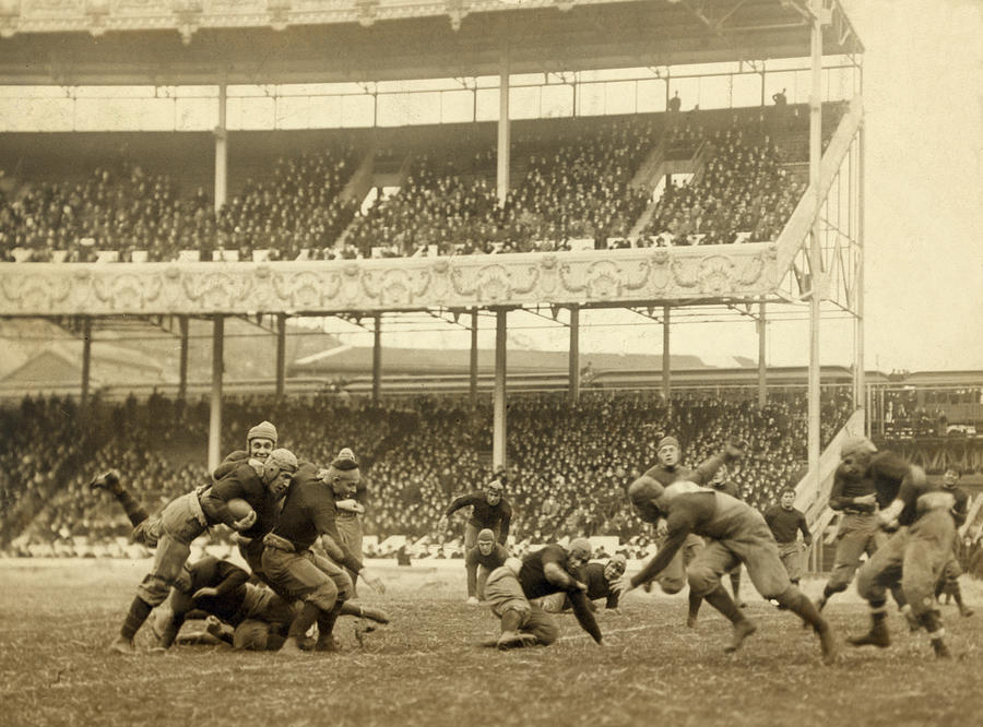 Football Game, New York, 1916 Photograph by Science Source