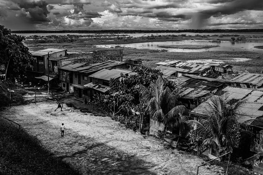 Landscape Photograph - Football Ground In Amazon by Koji Morishige