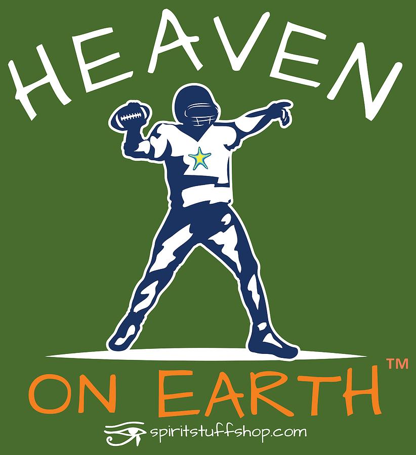 Football Heaven on Earth Digital Art by Joan Smith Fine Art America