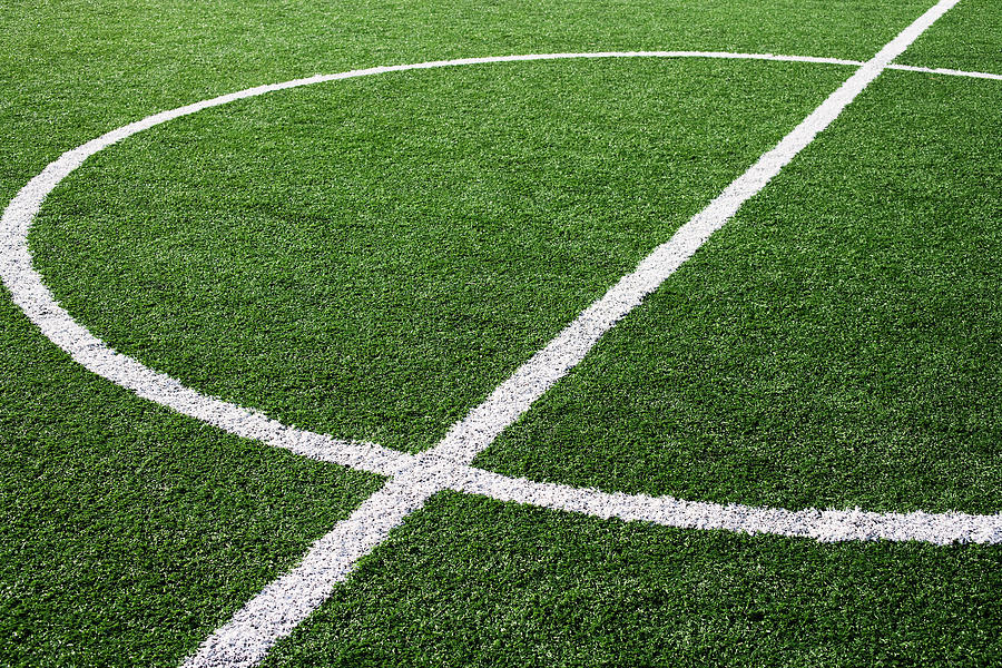 Football Pitch Markings, Sifnos, Greece Photograph by Johner Images