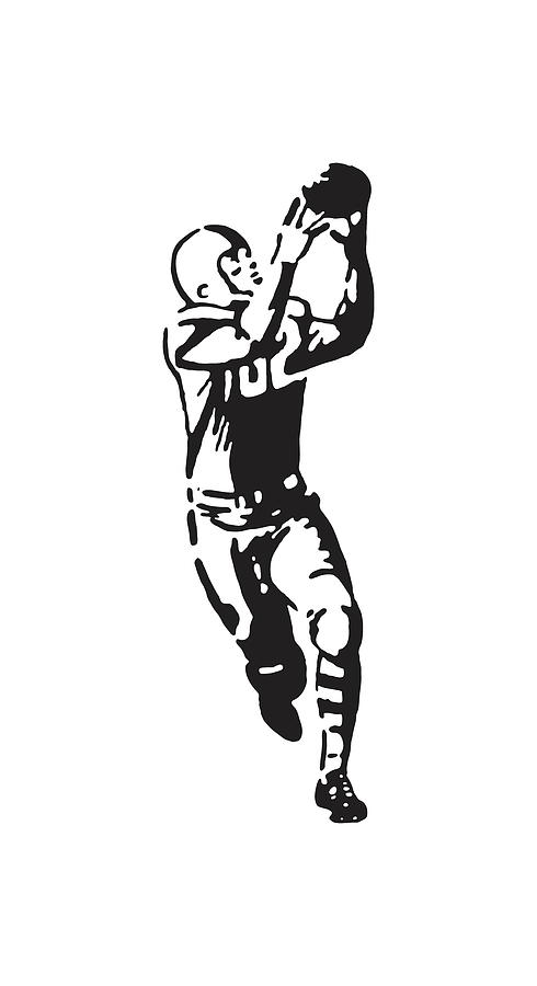 Draw a continuous line football player kicks Vector Image