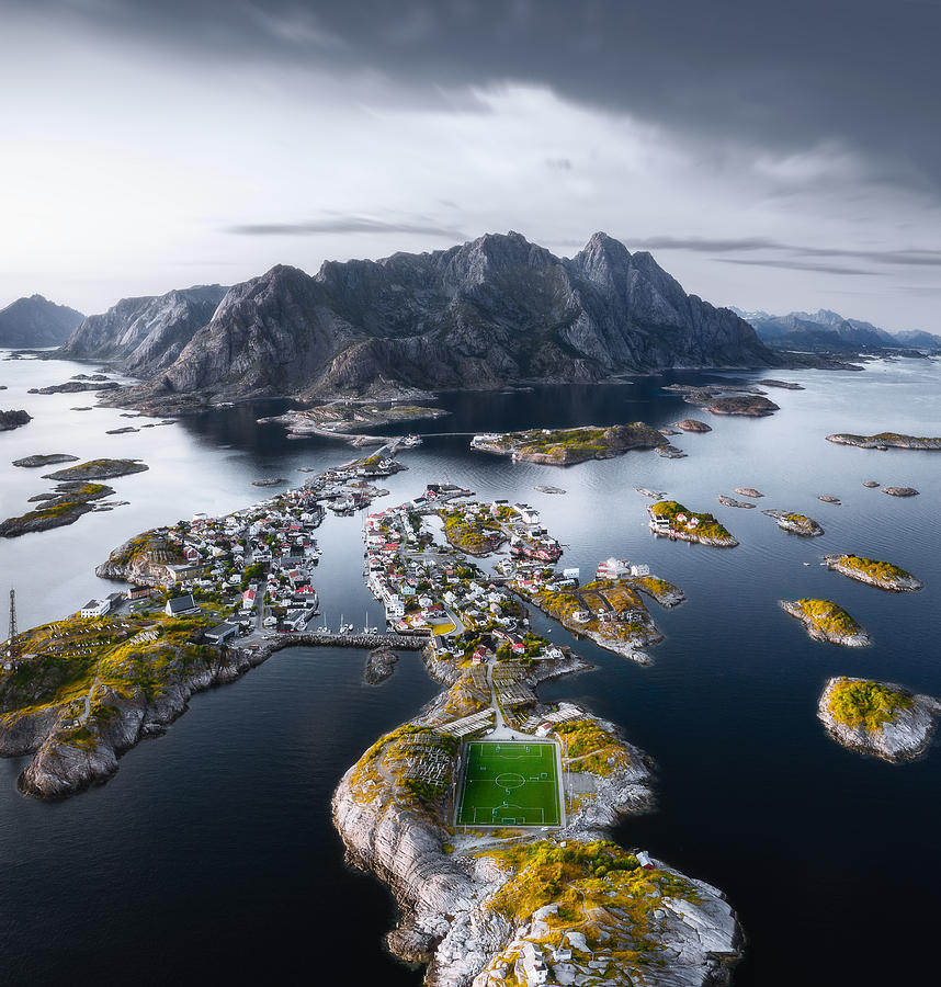 Landscape Photograph - Football Stadium At The End Of The World by Yeh