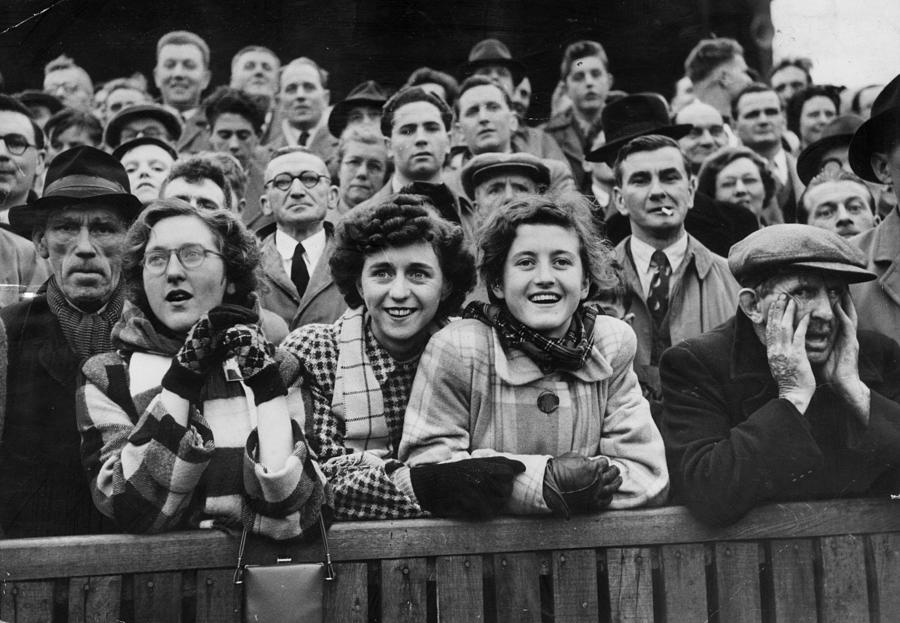 Football Supporters Photograph by Haywood Magee Football Supporters Photograph by Haywood Magee