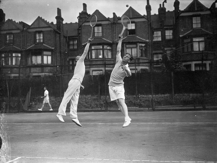 Footballers Tennis Photograph by Davies