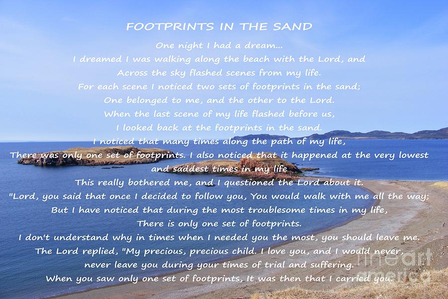 Footprints in the Sand  Photograph by Barbara A Griffin