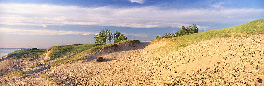 Footprints In The Sand, Sleeping Bear Photograph by Panoramic Images ...