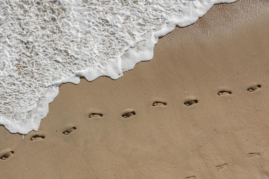 Footprints in the Sand Photograph by Terry Walsh