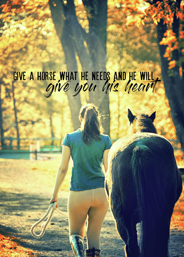 FOR THE LOVE OF A PONY quote Photograph by JAMART Photography