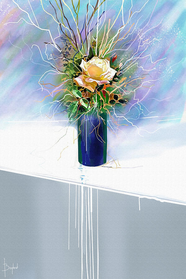 Floral Digital Art - For Your Dreams by Boghrat Sadeghan Floral Digital Art - For Your Dreams by Boghrat Sadeghan