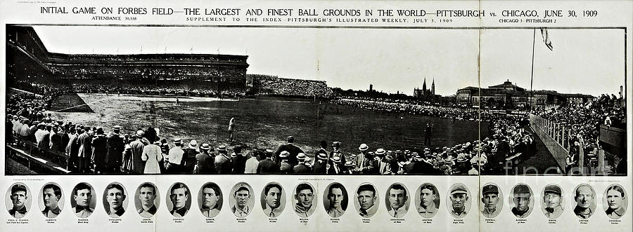 Chicago White Sox Photograph - Forbes Field Grand Opening 1909 by Peter Ogden