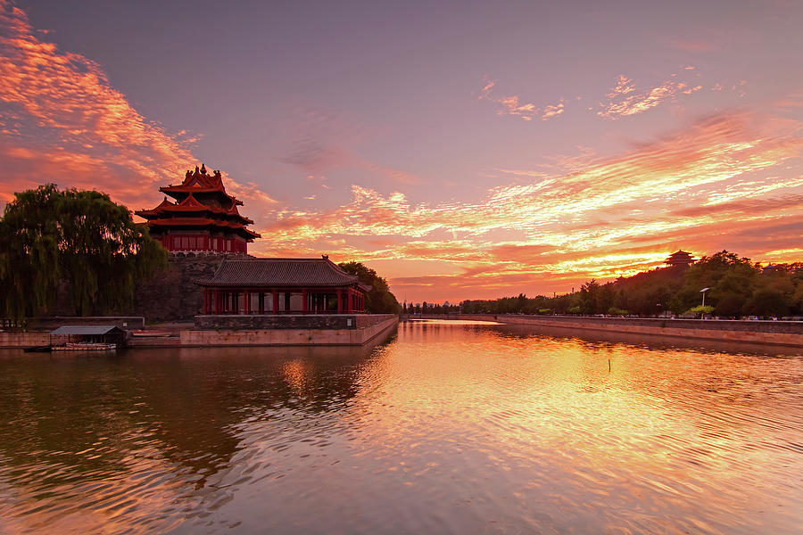 Forbidden City And Its Moat Photograph by Czqs2000 / Sts