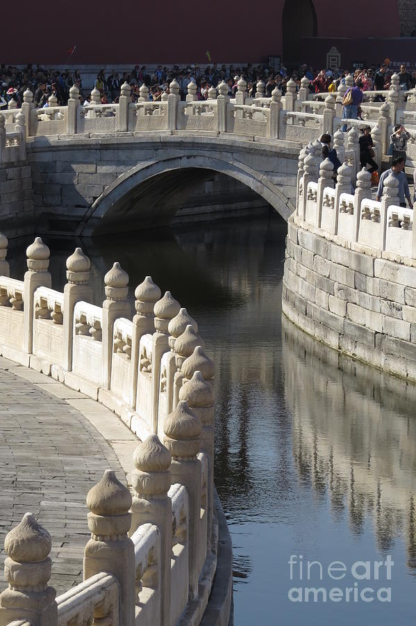 Forbidden City Bridge, China Photograph by World Reflections By Sharon
