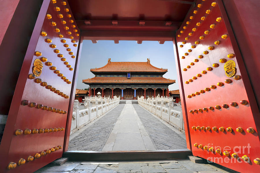 Door Photograph - Forbidden City In Beijing China by Hung Chung Chih Door Photograph - Forbidden City In Beijing China by Hung Chung Chih