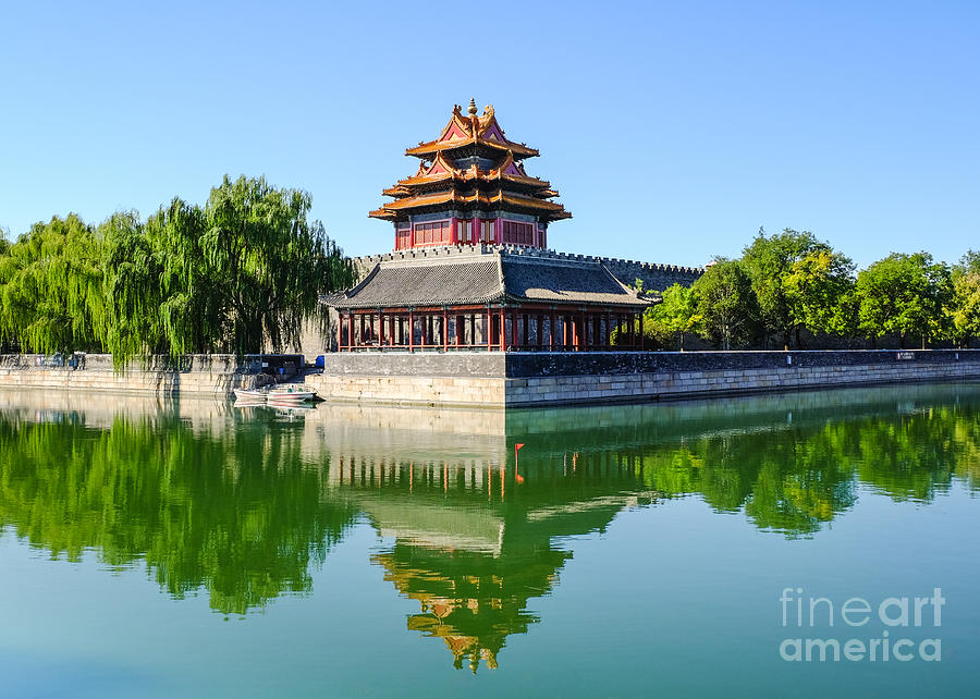 Architecture Photograph - Forbidden City Watchtower  by Iryna Liveoak