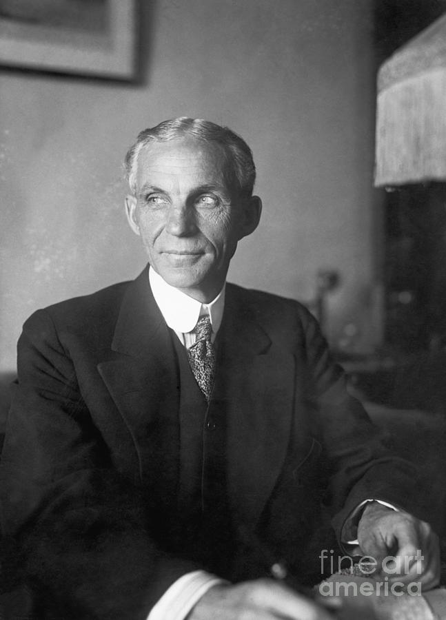 Ford Automobile Founder Henry Ford Photograph by Bettmann