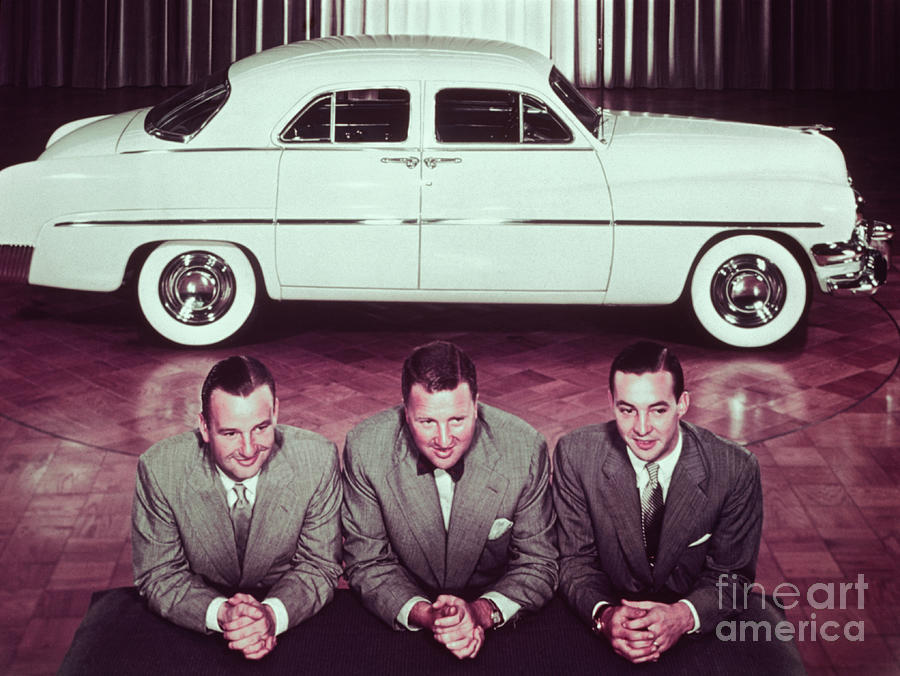 Ford Brothers With One Of Their Cars Photograph by Bettmann