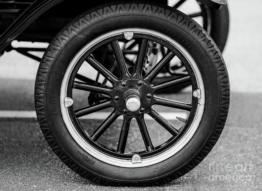 Ford Model T Wheel Photograph by Dale Powell