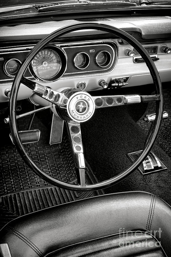 Ford Mustang Dashboard  Photograph by Olivier Le Queinec