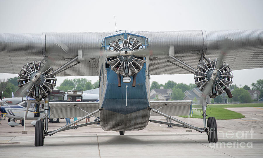 Airplane Photograph - Ford Tri-motor 4 by David Bearden