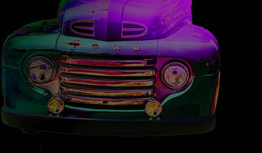 Ford Truck Grill  color  Photograph by Cathy Anderson