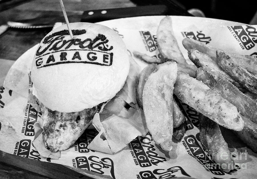 Florida Photograph - Fords Garage restaurant kids meal of chicken burger and fries Florida USA United States of America by Joe Fox