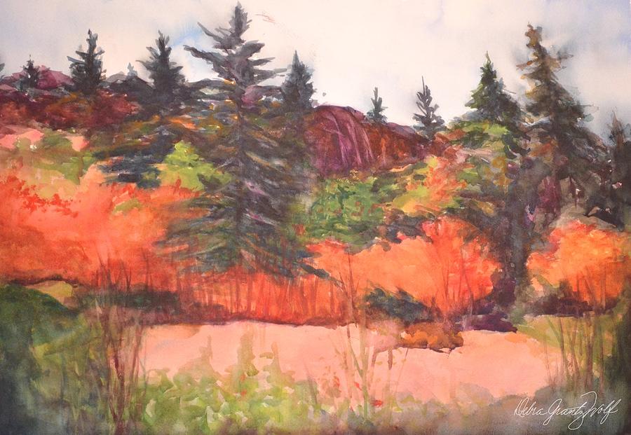 Pine-ing Painting by Debra Grantz Wolf Pine-ing Painting by Debra Grantz Wolf