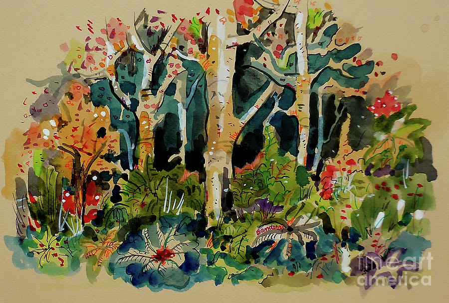 Forest And Trees Painting by Terry Banderas
