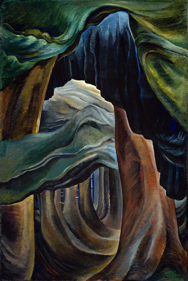 Forest - British Columbia Painting by Emily Carr