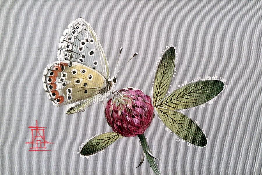 Forest Butterfly Painting by Alina Oseeva