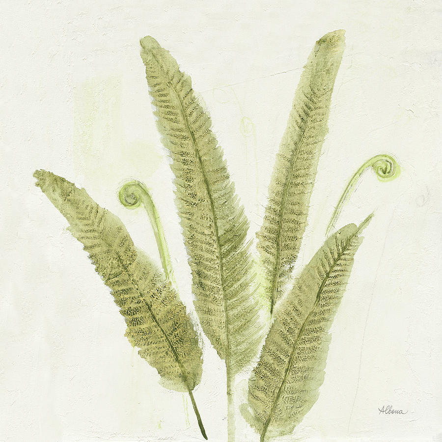 Ferns Painting - Forest Ferns II V2 by Albena Hristova