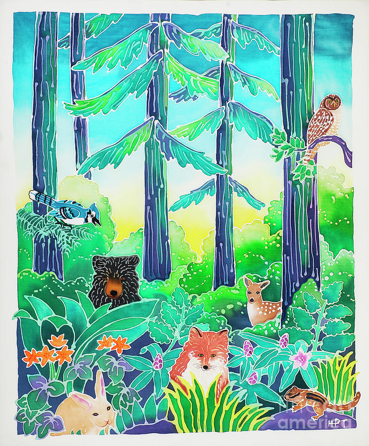 Wildlife Painting - Forest Friends by Harriet Peck Taylor