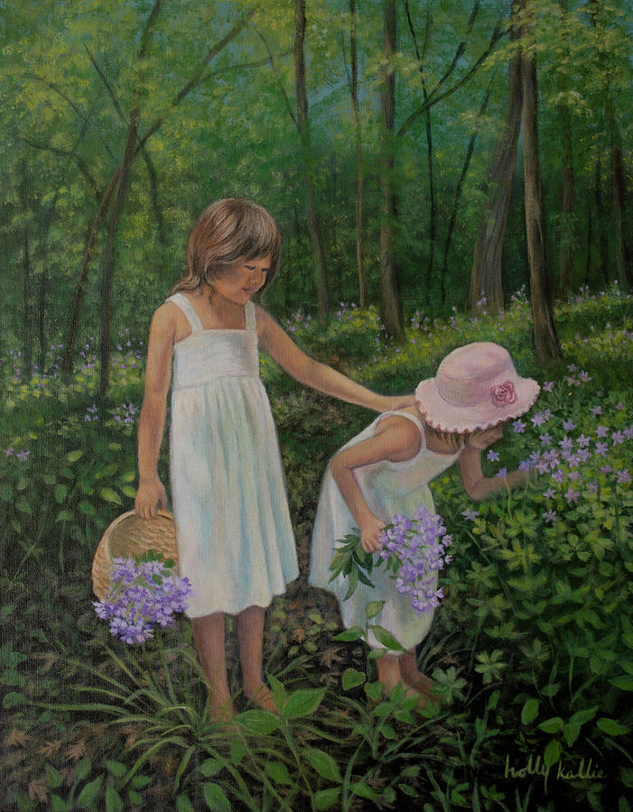 Forest Friends Painting by Holly Kallie