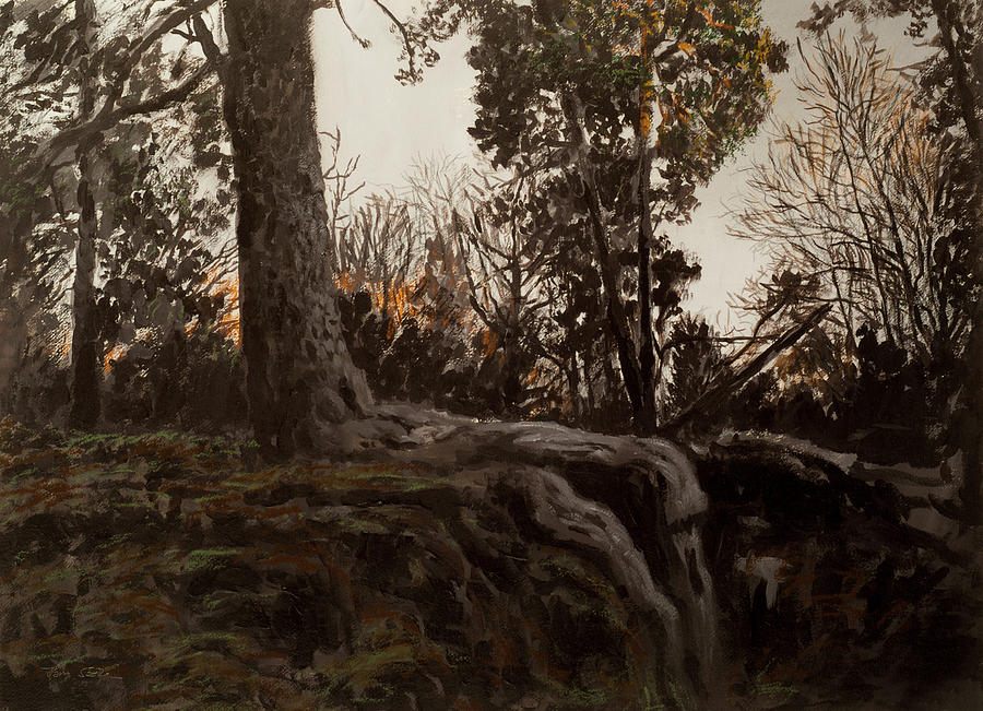 Forest Mystique Painting by Hans Egil Saele