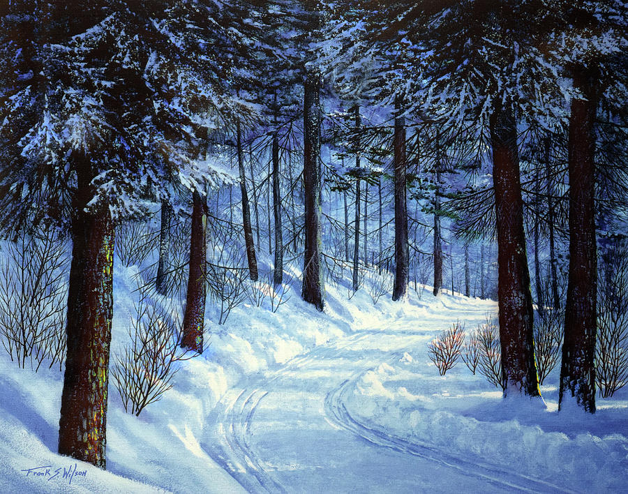 Landscape Painting - Forest Road by Frank Wilson Landscape Painting - Forest Road by Frank Wilson