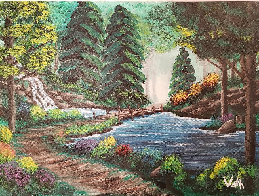 Forest Trail Painting by Leland Vath - Fine Art America