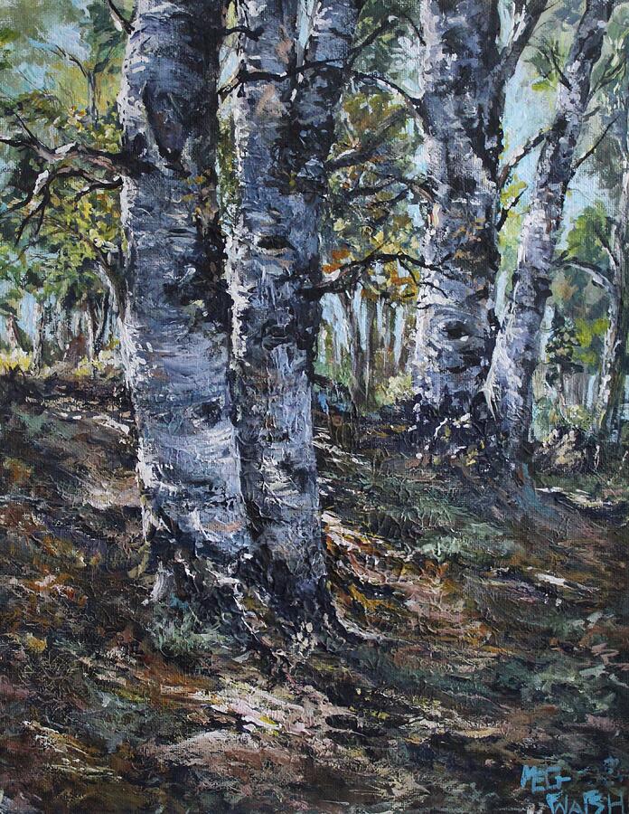 Forest walk Painting by Megan Walsh