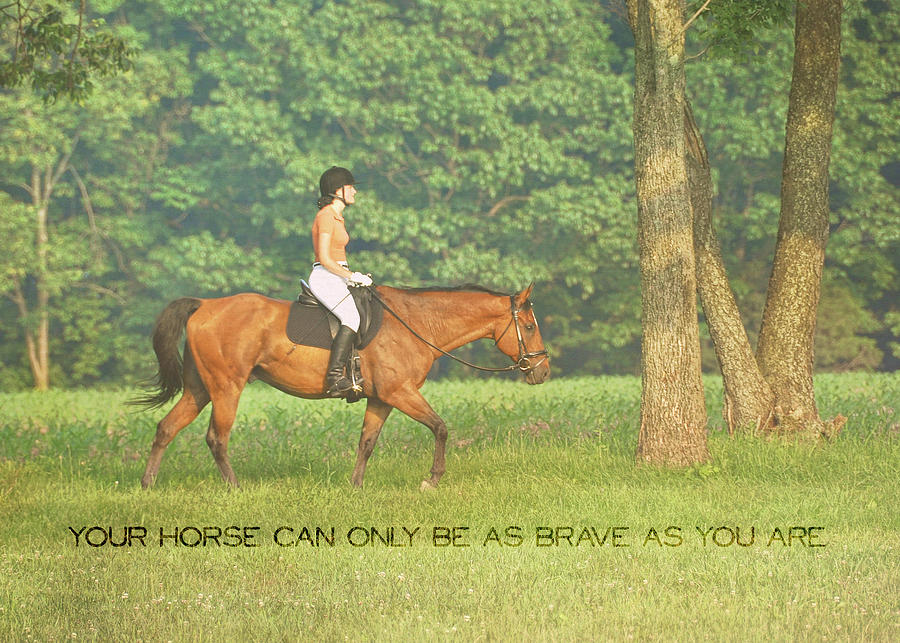 FOREVER FRIENDS quote Photograph by Dressage Design