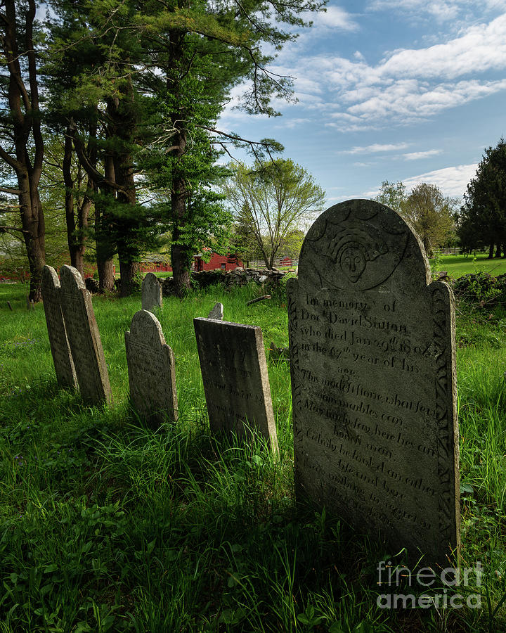 Forever Restful on Godfrey Hill - Old Cemetery in New England Photograph by JG Coleman