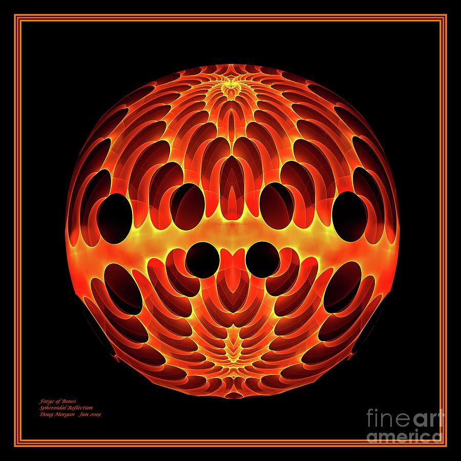 Forge of Bones Sphere Digital Art by Doug Morgan