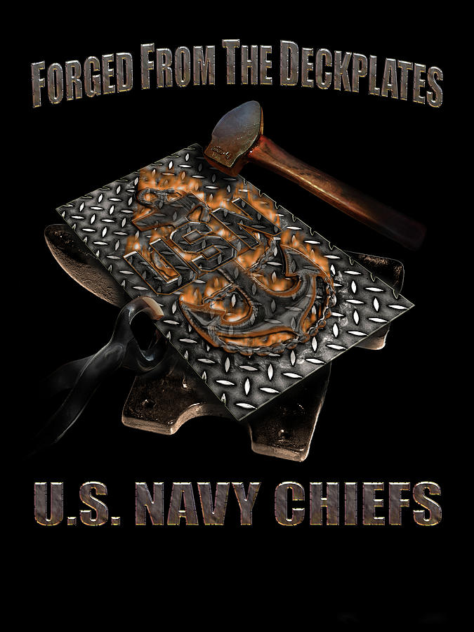 Forged From The Deckplates - U S Navy Chiefs Photograph by Mountain Dreams