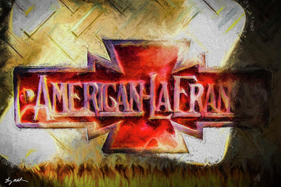 American La France Digital Art - Forged in Fire - Vintage American LaFrance - Oil by Tommy Anderson
