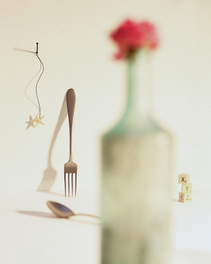 Fork and Bottle Photograph by Steven Biver Fine Art America