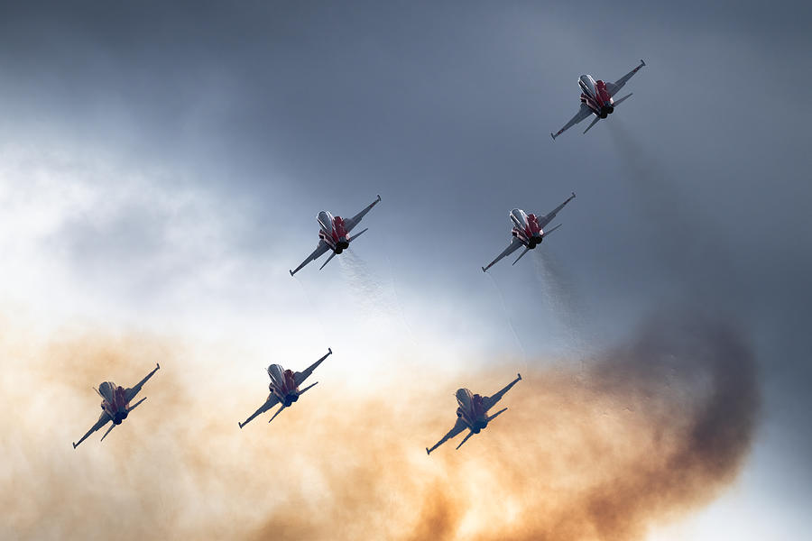 Jet Photograph - Formation by Piotr Wrobel